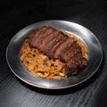 BEEF STRIPLOIN AU AGLIO E OLIO