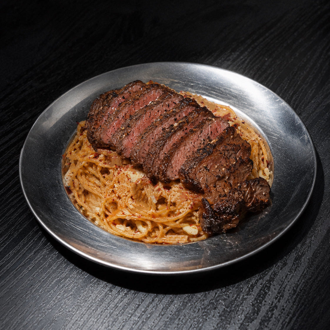 BEEF STRIPLOIN AU AGLIO E OLIO